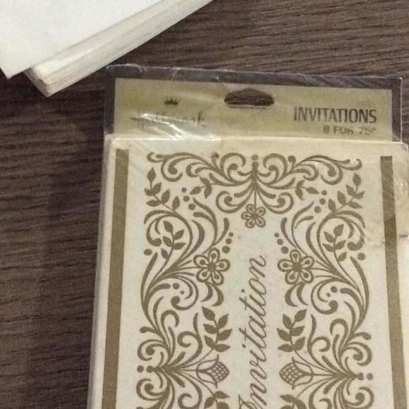 Vintage Golden Scroll Hallmark Invitations - Picture 8 of 8